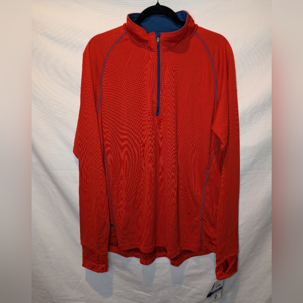 Greenlayer Evolution 1/2 Zip Pullover Men's Large NWT Sport Red